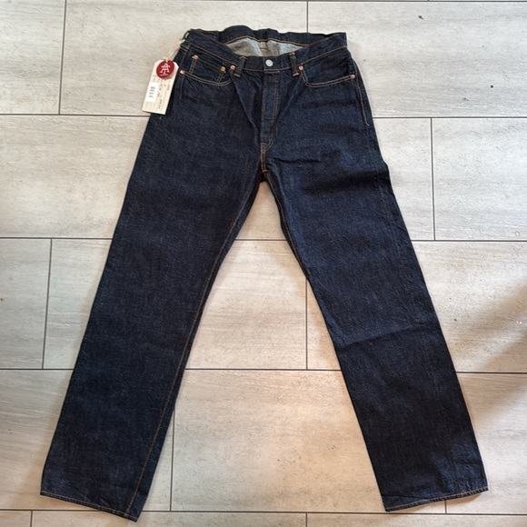 Fullcount 0105W 13.7oz “plain pocket” wide straight-one wash - Picture 2 of 3